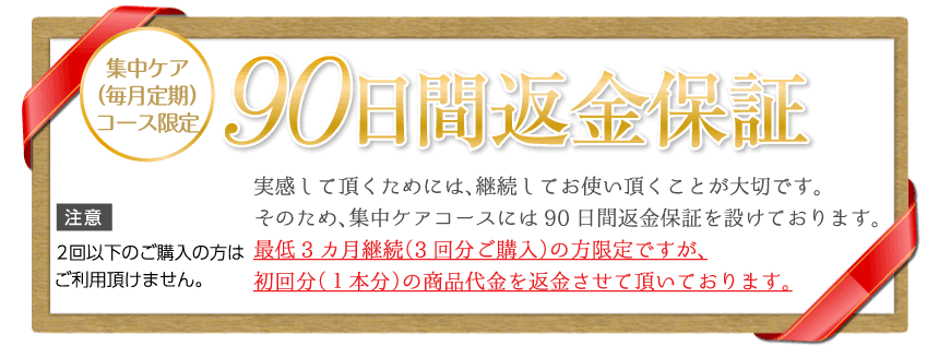 90日間返金保証
